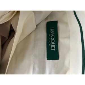 Racquet Club Mens Classic Tan Pleated Dress Pants Trousers Size